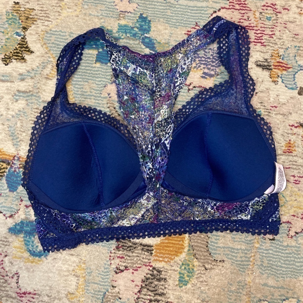 Victoria’s Secret Blue And Purple Bralette Size Small - Picture 5 of 9